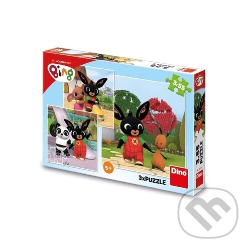 BING A KAMARÁDI 3-5 baby Puzzle set