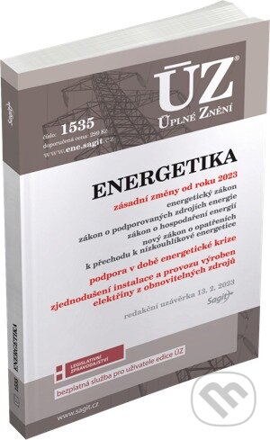 Levně Úplné Znění - 1535 Energetický zákon, podpora v době krize, podporované zdroje energie, hospodaření energií - kniha z kategorie Právo