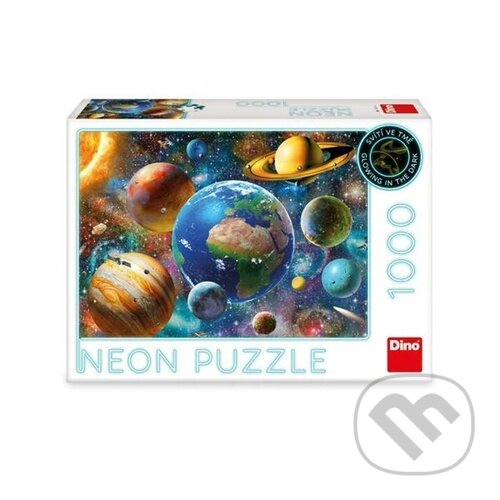 Levně Puzzle 1000 Planety neon - puzzle z kategorie Svietiace