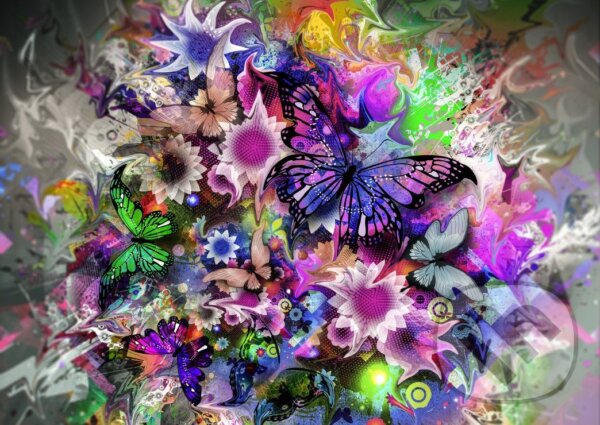 Levně Butterflies III - puzzle z kategorie Umelecké