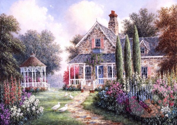 Levně Dennis Lewan - Elmira's Cottage - puzzle z kategorie Umelecké