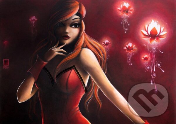 Levně Red Light Flower - puzzle z kategorie Umelecké