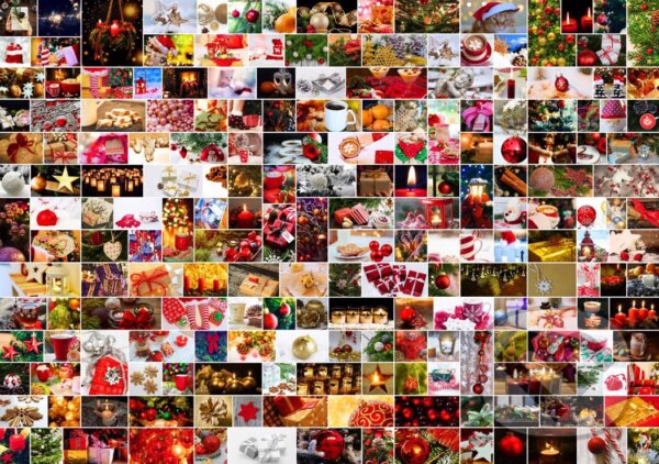 Levně Collage - Christmas - puzzle z kategorie Umelecké