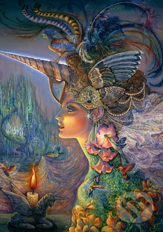 Levně Josephine Wall - My Lady Unicorn - puzzle z kategorie Umelecké