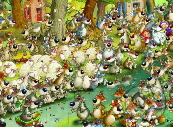 Levně François Ruyer: Wolves! - puzzle z kategorie Umelecké