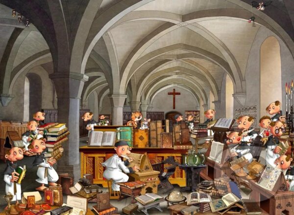 Levně François Ruyer - Scriptorium - puzzle z kategorie Umelecké