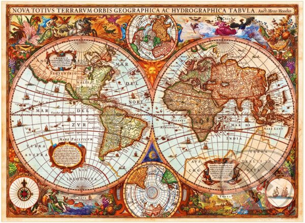 Levně World's map - puzzle z kategorie Umelecké