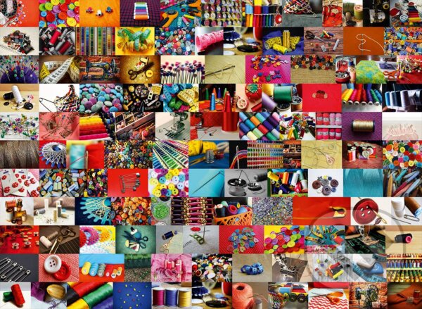 Levně Collage - Sewing - puzzle z kategorie Umelecké