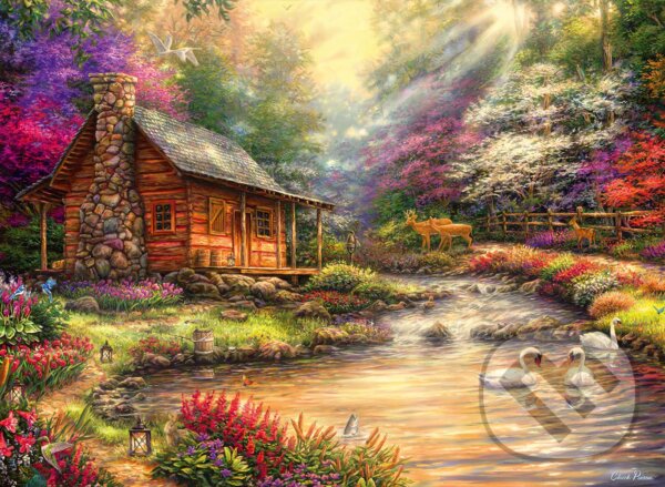 Levně Chuck Pinson - Brookside Retreat - puzzle z kategorie Umelecké