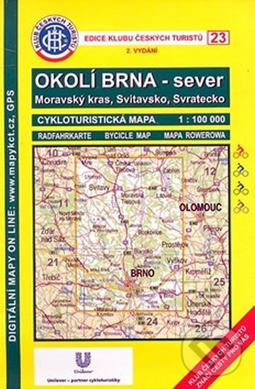 Levně KČT C23 Okolí Brna, Svratecko cyklotrasy