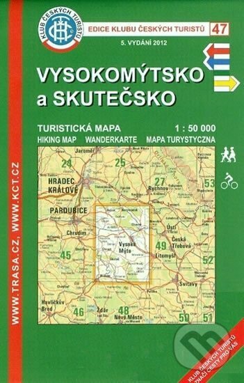 Levně Vysokomýtsko, Skutečsko /KČT 47 1:50T Turistická mapa