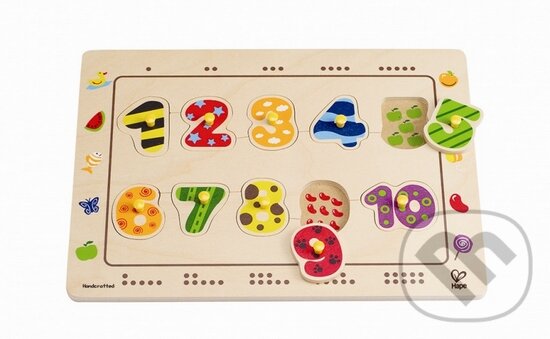 Puzzle: Vkladacie puzzle Čísla (Hape). Hape, 2015