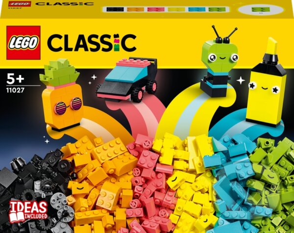 Spoločenská hra: LEGO® Classic 11027 Neónová kreatívna zábava (LEGO). LEGO, 2023