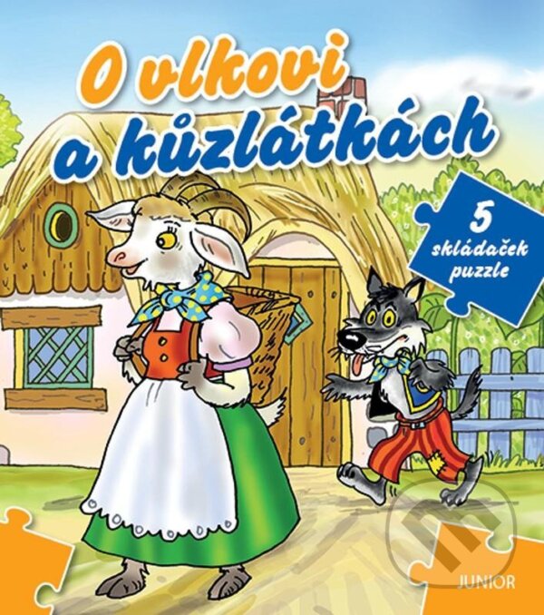 Levně O vlkovi a kůzlátkách (5 skládaček puzzle) - kniha z kategorie Pre deti a mládež