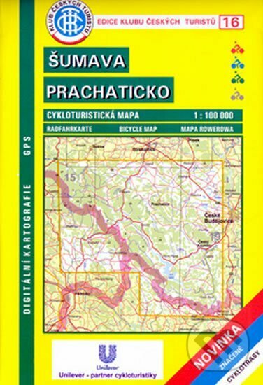 Levně KČT 16 Šumava, Prachaticko 1:100 000 - cyklomapa