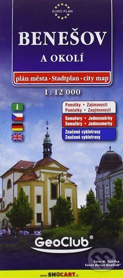 Levně Benešov mapa 1:12 000