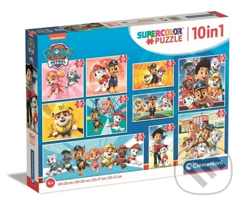 Levně Tlapková patrola 10v1 - puzzle z kategorie 15 – 60 dielikov