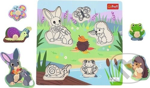Levně Dřevěná vkládačka Louka - puzzle z kategorie Maxi dieliky