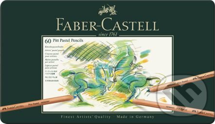 Levně Pastel v ceruzke Pitt 60 kusov, farebné (plechová krabička)