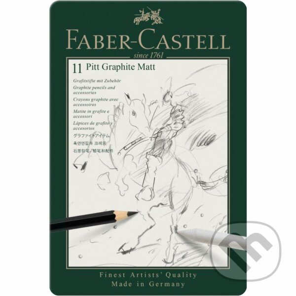 Levně Grafitová ceruzka Faber-Castell Pitt Graphite Matt - súprava 11 ks