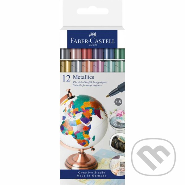 Popisovač Faber-Castell Metallics 12 barev