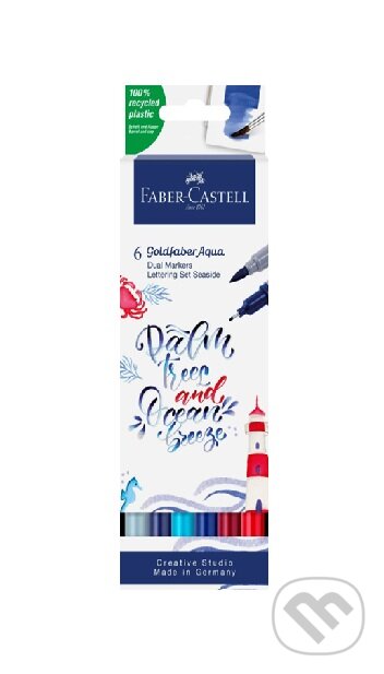 Levně Popisovače Goldfaber Aqua Dual set 6 kusov Seaside