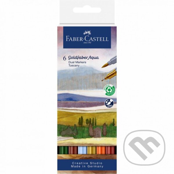 Levně Popisovače Goldfaber Aqua Dual set 6 kusov Tuscany