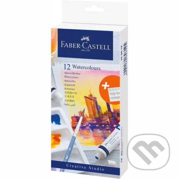 Levně Akvarelové farby v tube set 12 farebné