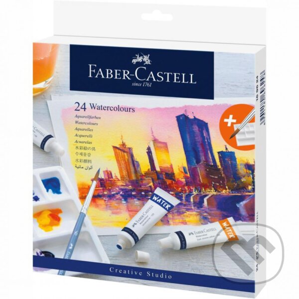 Levně Akvarelové farby v tube set 24 kusov