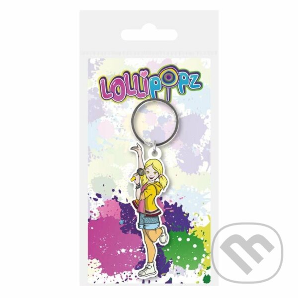Levně Lollipopz Klíčenka gumová - žlutá