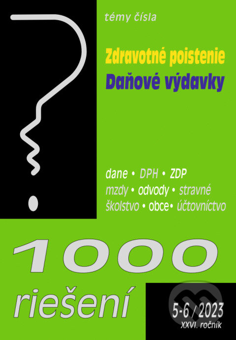 Levně 1000 riešení č. 5-6 - Zdravotné poistenie - novela - kniha z kategorie Právo