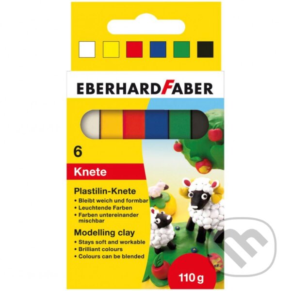 Levně Modelovacia hmota, 6 farieb