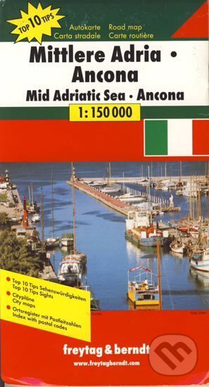 Střední Jadran,Ancona  1:150 000/automapa (freytag&berndt)
