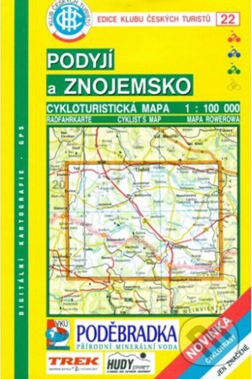Podyjí a Znojemsko - Cykloturistická mapa - edice Klub českých turistů 22, Klub českých turistů