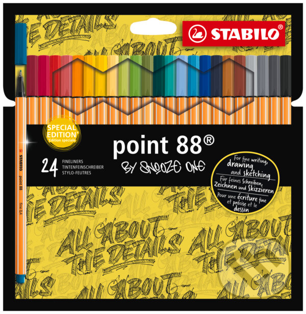 Levně Jemný liner - STABILO point 88 Edition - 24 ks sada