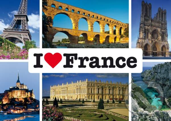 Levně I love France - puzzle z kategorie Mestá a stavby