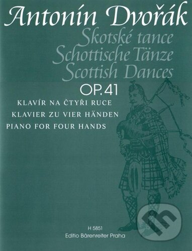 Levně Skotské tance op. 41 (Klavír na čtyři ruce) - Antonín Dvořák - kniha z kategorie Noty