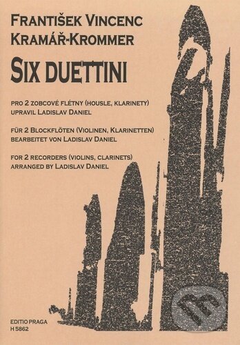 Levně Six duettini pro dvě zobcové flétny - František Kramář-Krommer - kniha z kategorie Noty