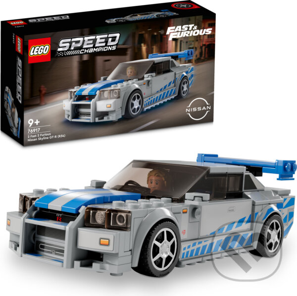 Společenská hra: LEGO® Speed Champions 76917 2 Fast 2 Furious Nissan Skyline GT-R (R34) (LEGO). LEGO, 2023