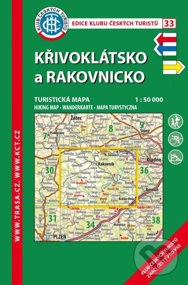 Levně Křivoklátsko, Rakovnicko 1:50 000 (KČT 33 8. vydání 2023)