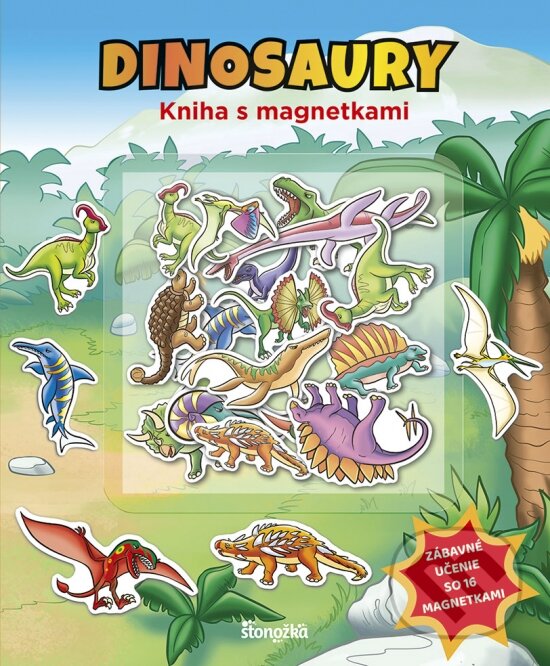 Levně Kniha s magnetkami: Dinosaury - kniha z kategorie Naučné knihy