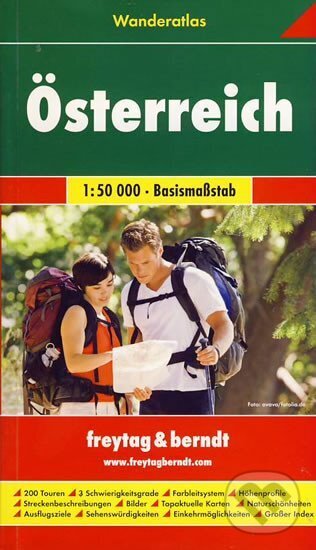 Levně Österreich Wanderatlas 1:50 000/Turistický atlas Rakouska (200 túr) 1:50 000