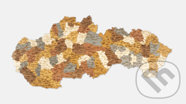 Drevená mapa Slovenska, 68travel, 2023