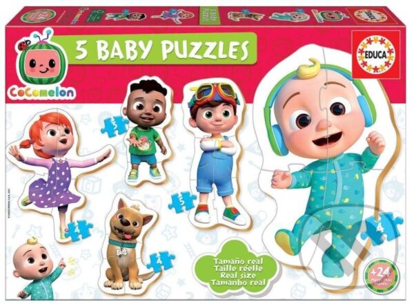 Levně Baby Cocomelon 5v1 ( - puzzle z kategorie 15 – 60 dielikov