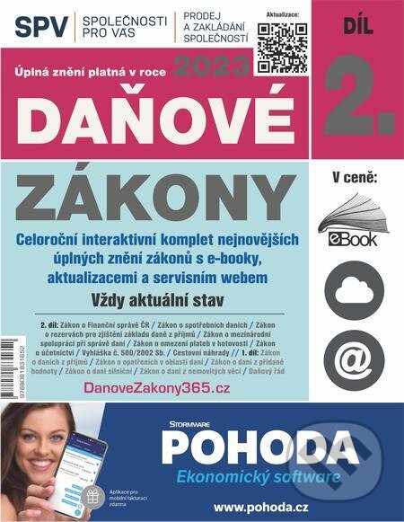 E-kniha: Daňové zákony 2023 XXL ProFi (Díl 2.) (Autorský kolektív). DonauMedia
