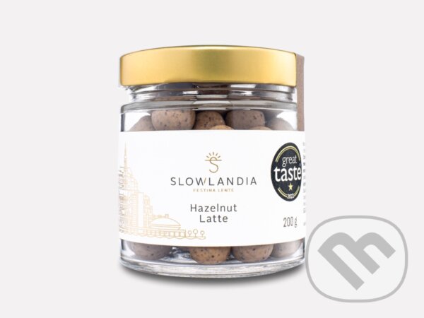 Levně Hazelnut Latte - Lieskovce v bielej čokoláde s kávou