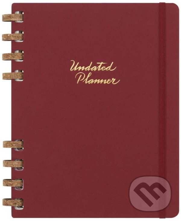 Levně Moleskine – nedatovaný špirálový plánovací červený diár