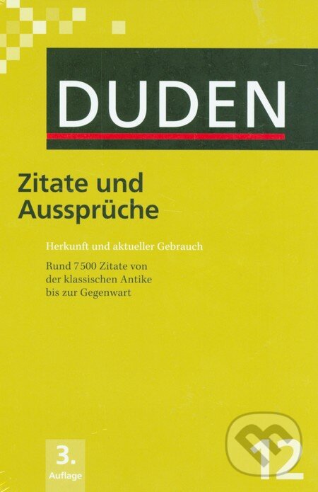 Levně Duden 12 - Zitate und Aussprüche - kniha z kategorie Jazykové učebnice a slovníky