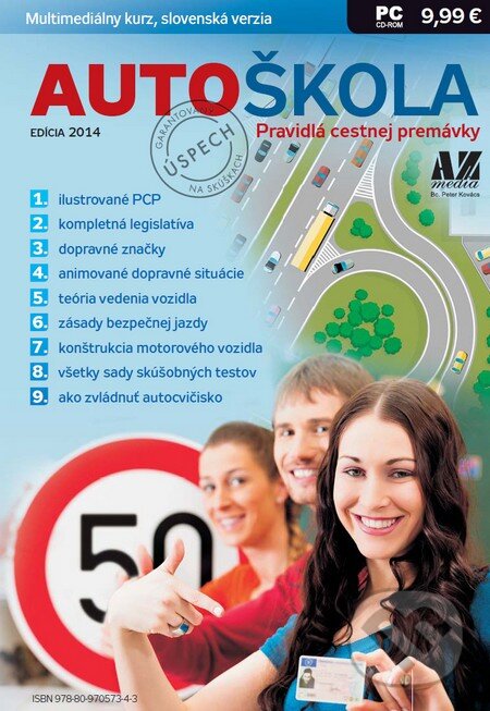 Levně Autoškola 2014 - Pravidlá cestnej premávky (CD) - Peter Kovács