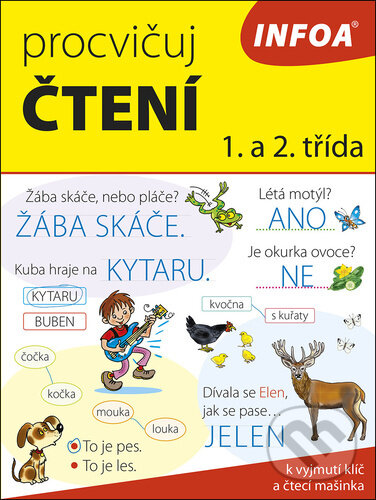 Levně Procvičuj čtení 1. a 2. třída (k vyjmutí klíč a čtecí mašinka) - kniha z kategorie Hravé úlohy